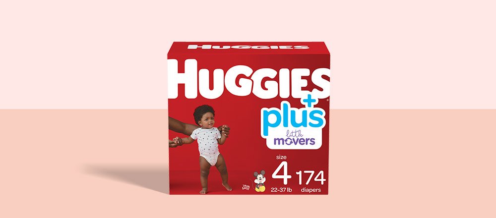 Une boîte de couches Huggies Little Movers Plus
