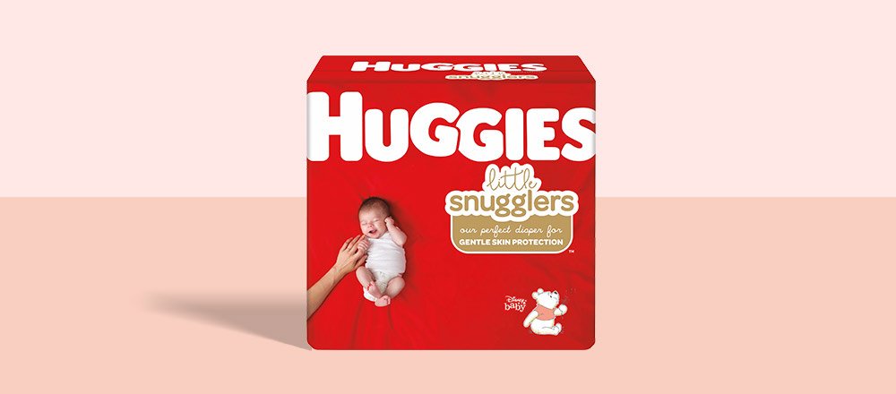 A box of Huggies Little Snugglers Diapers