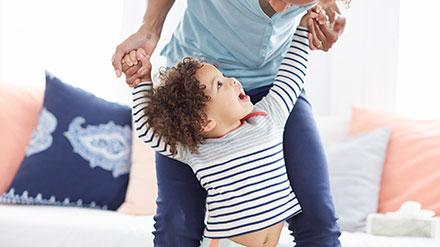 Huggies tips and advice for when your child starts walking and talking.