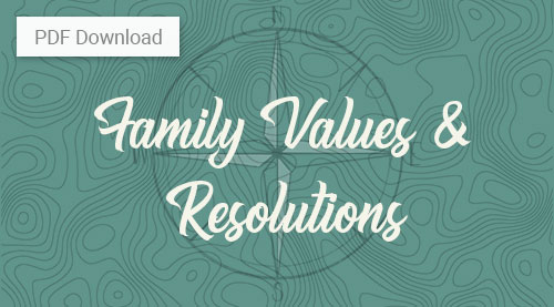 Family Values and Resolutions